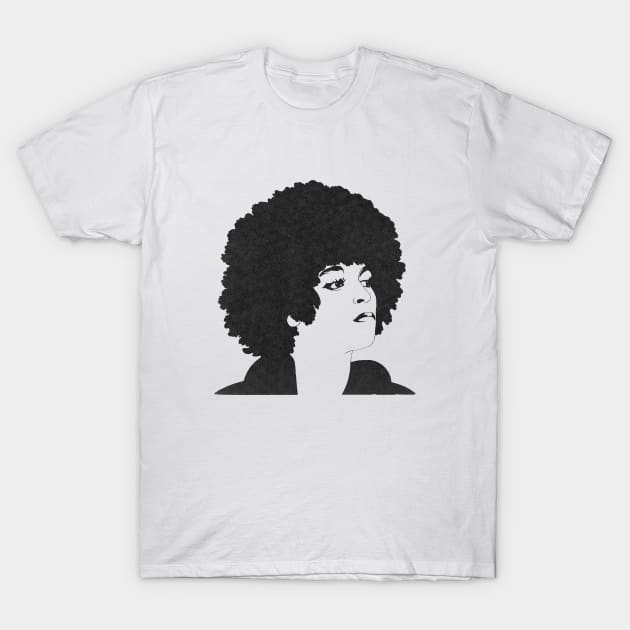 Angela Davis Freed By The People T-Shirt by BlueWaveTshirts